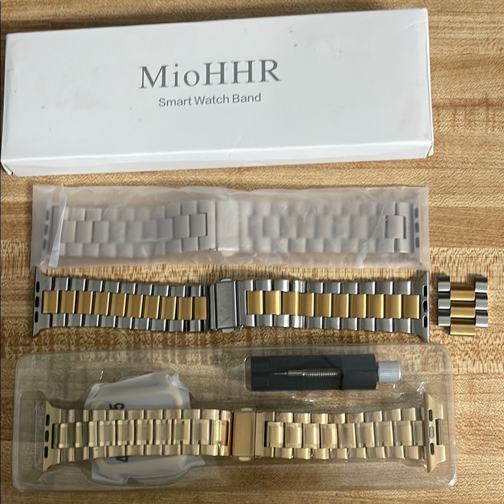 MioHR Silver and Gold Watch Band Trio